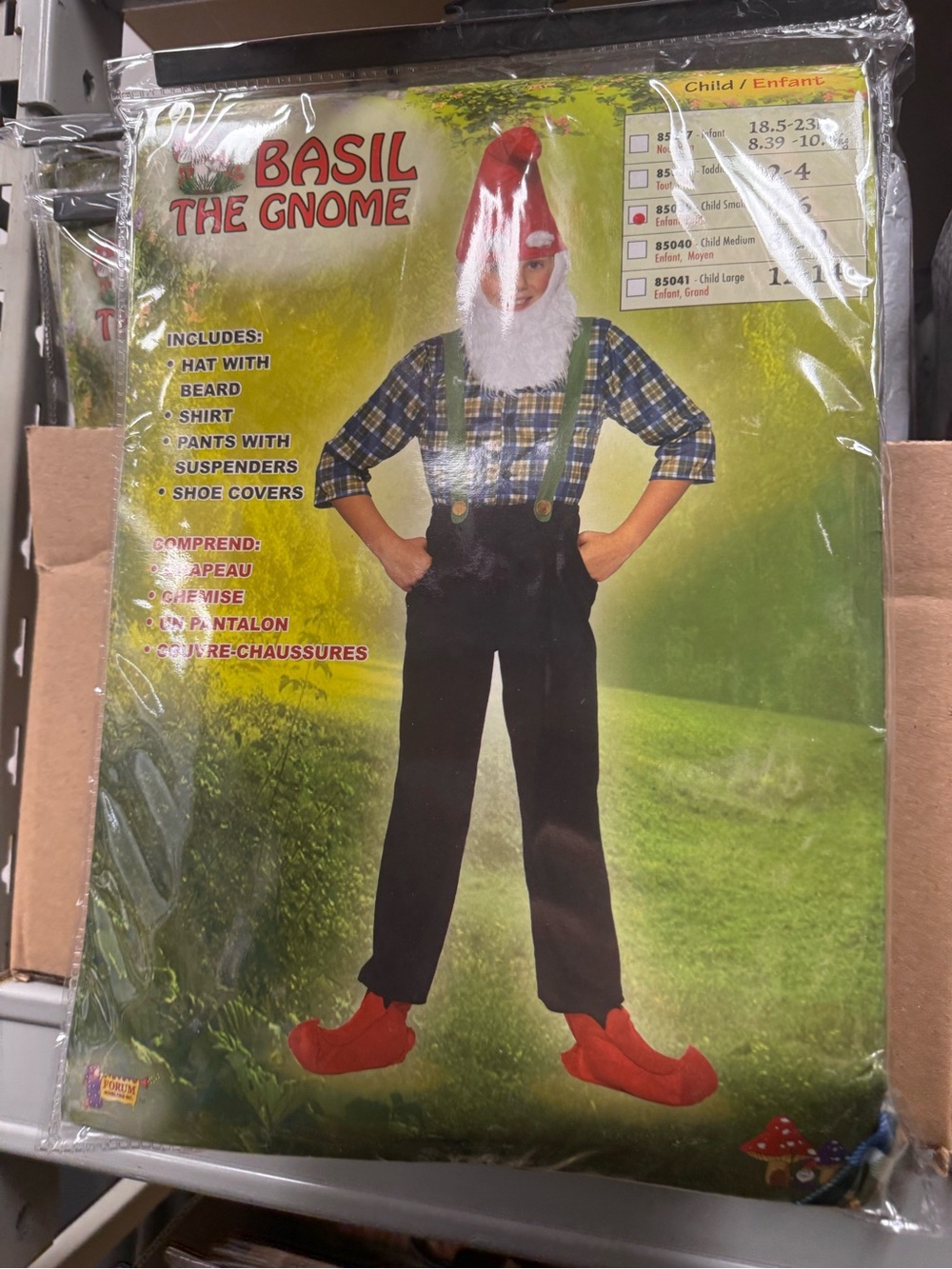 Basil the Gnome Kids Costume - Red Hat & Boots